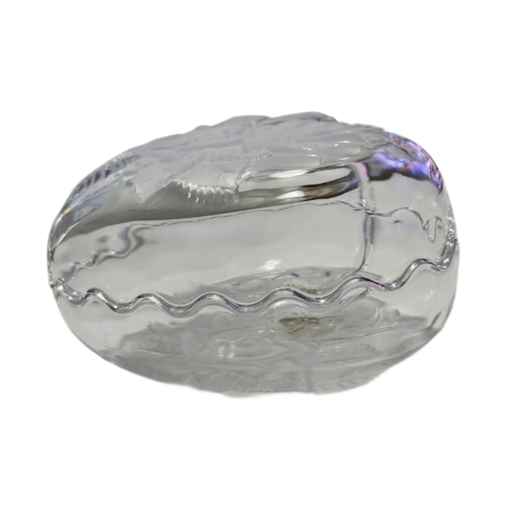 Studio Nova Winter Rose Etched Frosted Crystal Heart Trinket/Jewelry/ Candy Box - Picture 14 of 15